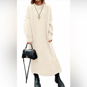 🆕Oversized Sweater Mock Neck Dress